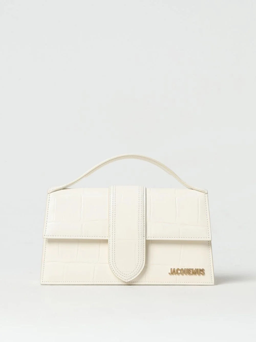 Jacquemus Ivory Cocco Le Grand Bambino Handbag