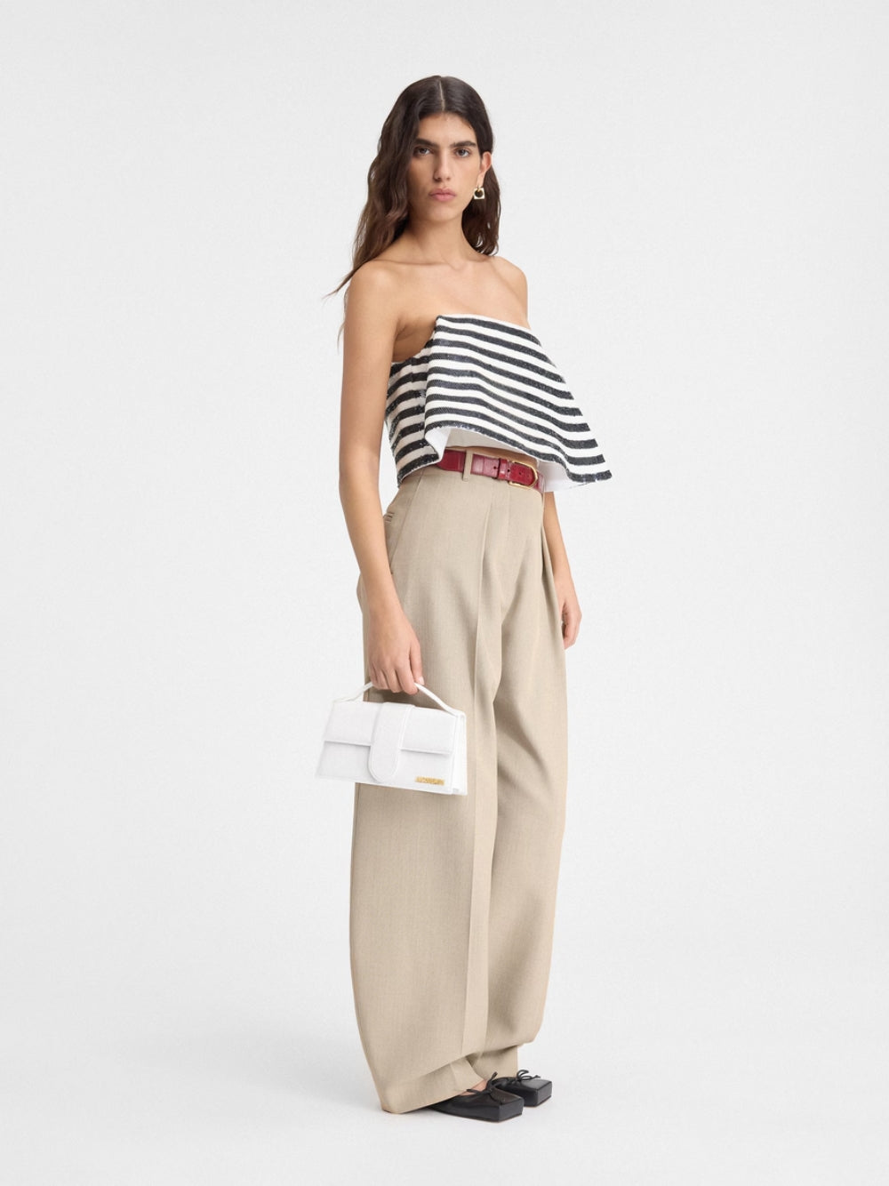 Jacquemus Le Grand Bambino White Bag - Shoulder Bags