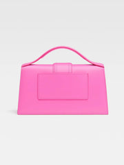Jacquemus Neon Pink Leather Le Grand Bambino Handbag