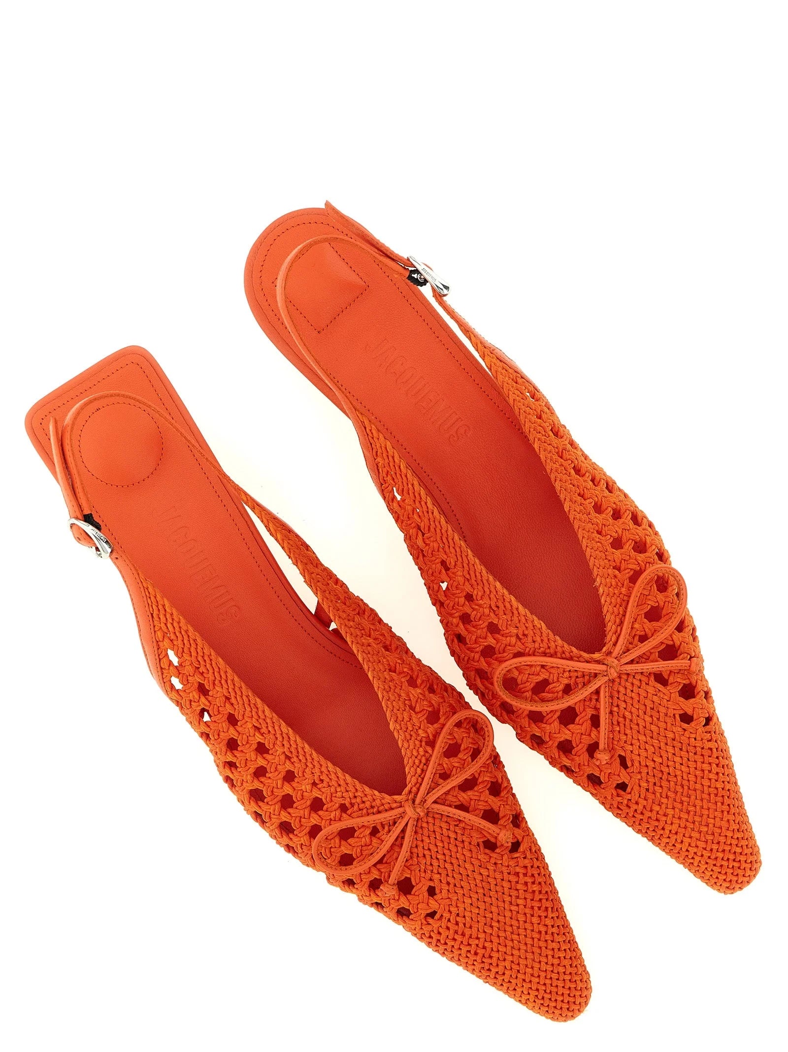 Jacquemus Orange Polyester Mid Heel Pumps - EU37/US7