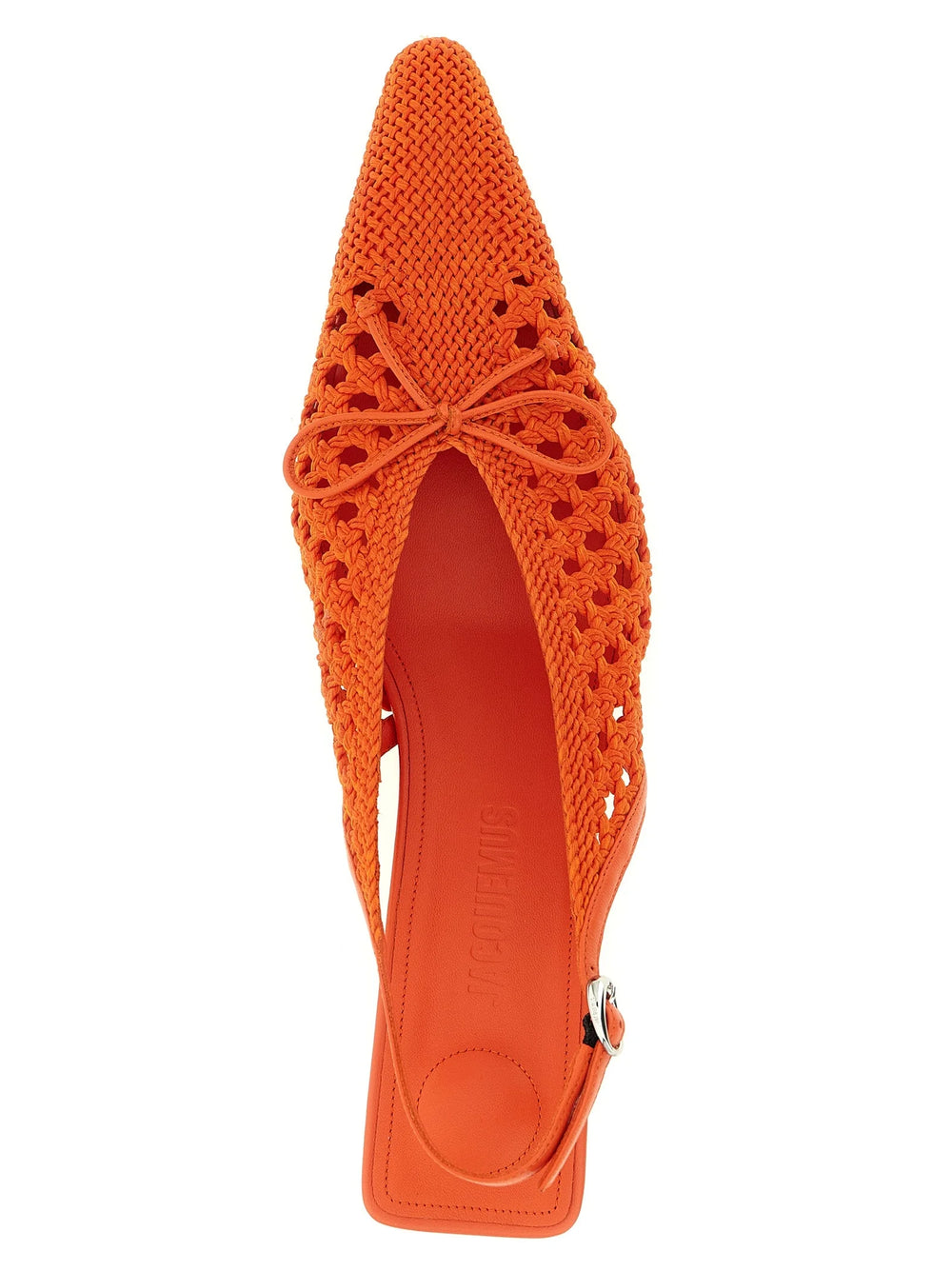 Jacquemus Orange Polyester Mid Heel Pumps - EU37/US7