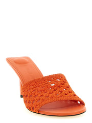 Jacquemus Orange Polyester Platform Sandals - EU38/US8