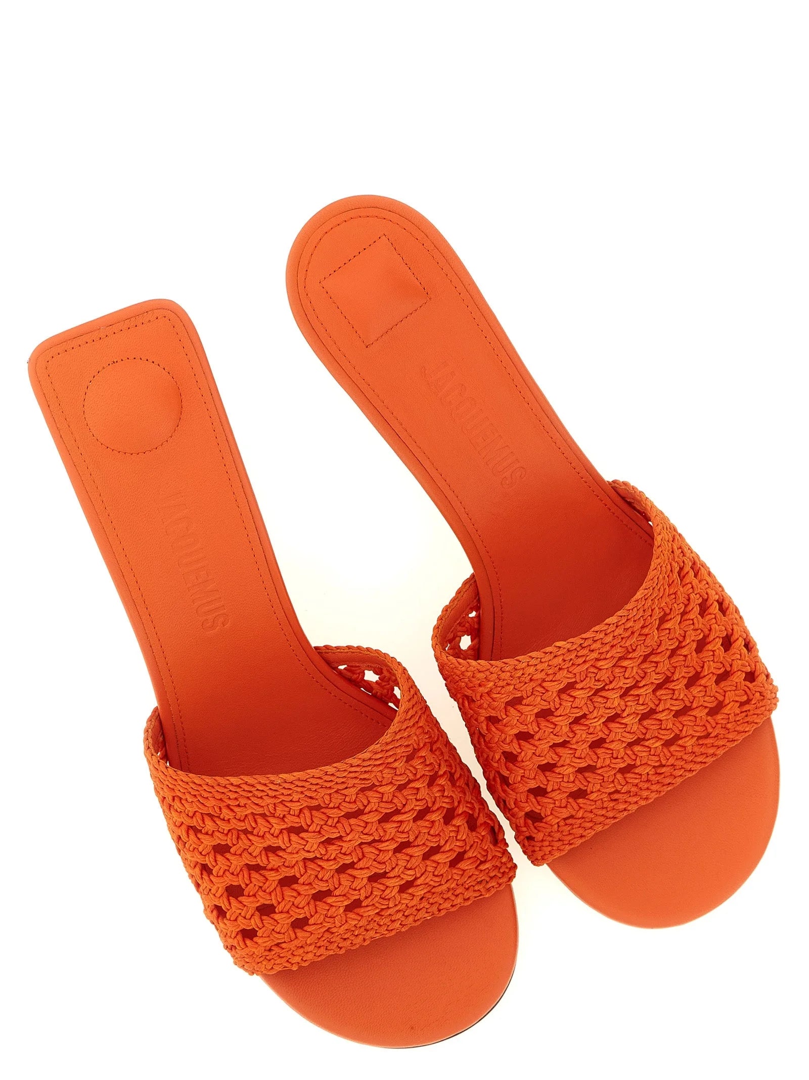 Jacquemus Orange Polyester Platform Sandals - EU38/US8