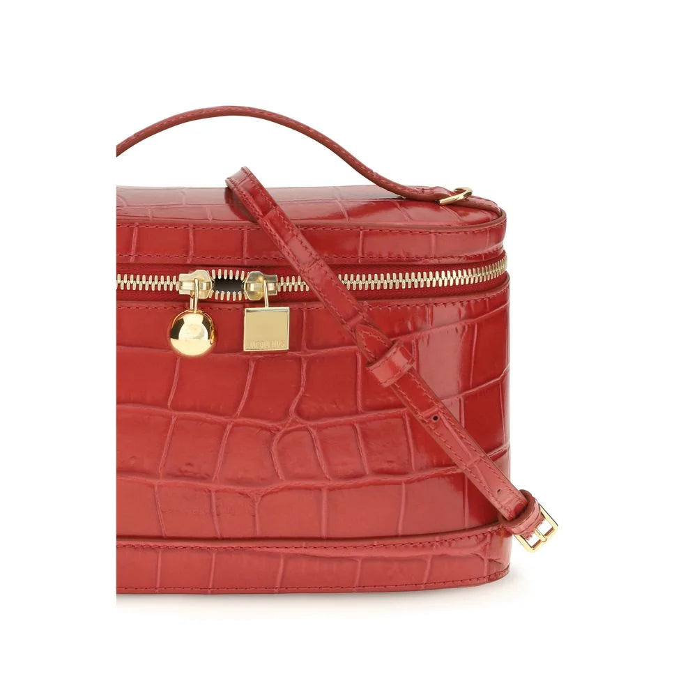 Jacquemus Red Calf Leather Bos Taurus Shoulder Bag