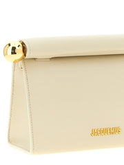Jacquemus White Lamb Leather Clutch Bag