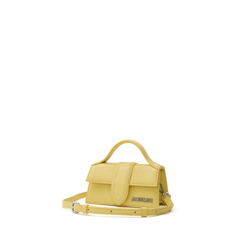 Jacquemus Yellow Leather Handbag - Shoulder Bags
