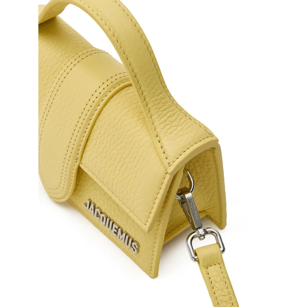 Jacquemus Yellow Leather Handbag - Shoulder Bags
