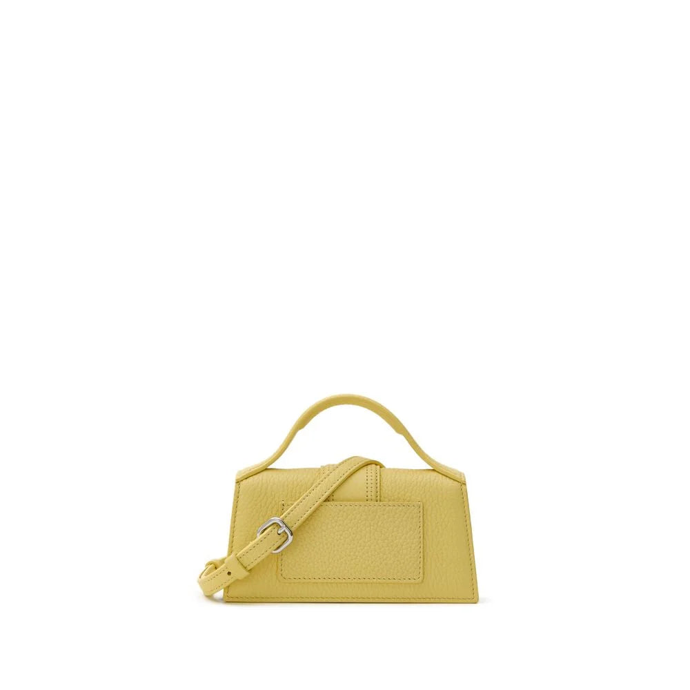 Jacquemus Yellow Leather Handbag - Shoulder Bags