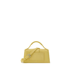 Jacquemus Yellow Leather Handbag - Shoulder Bags