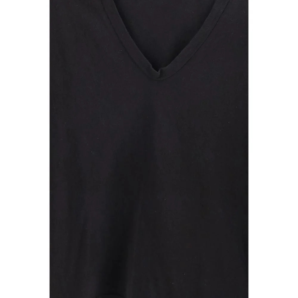 James Perse Black Cotton Long Sleeve T-Shirt