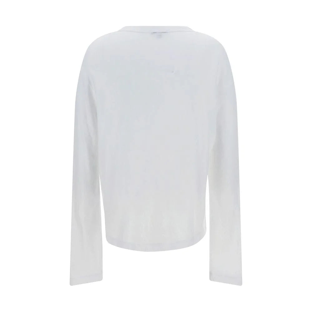James Perse White Cotton Sweatshirt - 1
