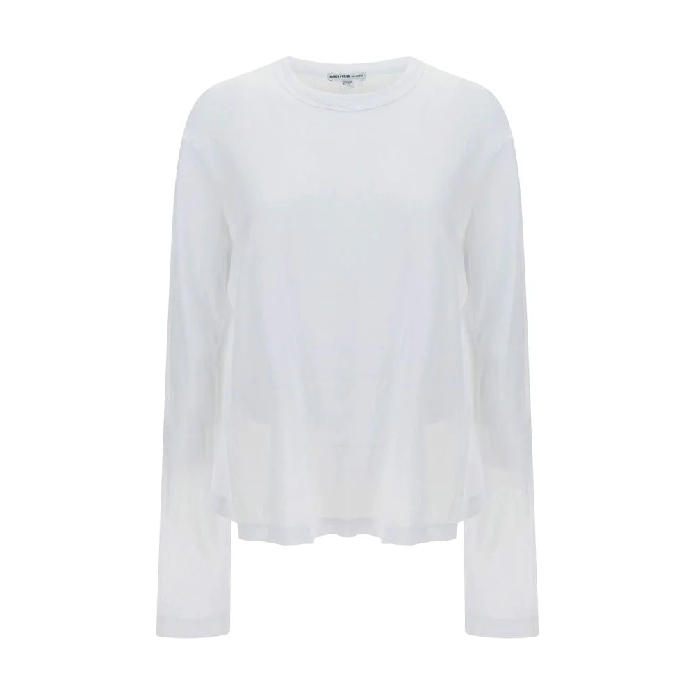 James Perse White Cotton Sweatshirt - 1
