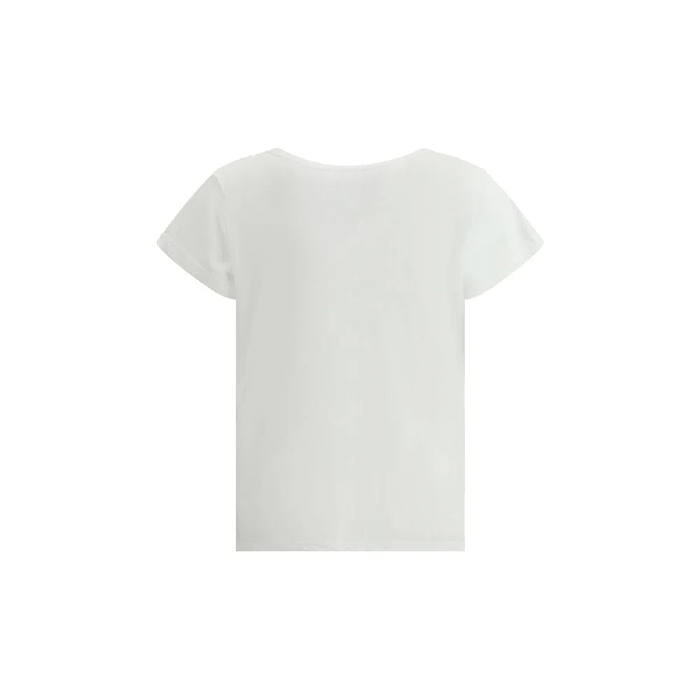 James Perse White Cotton T-Shirt - 0/XS