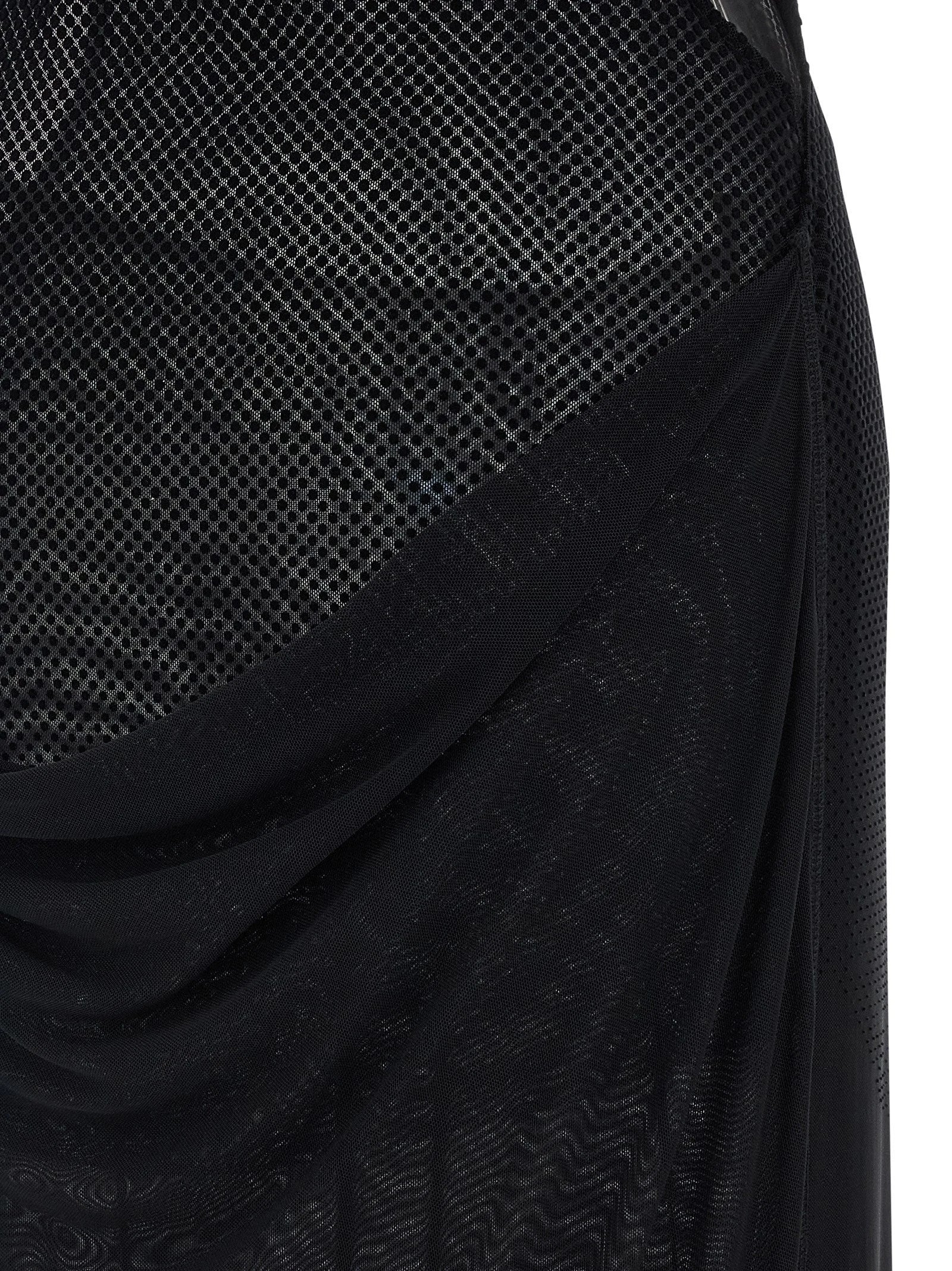Jean Paul Gaultier Black Polyamide Long Dress