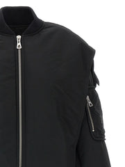 Jean Paul Gaultier Black Polyethylene Bomber - XS