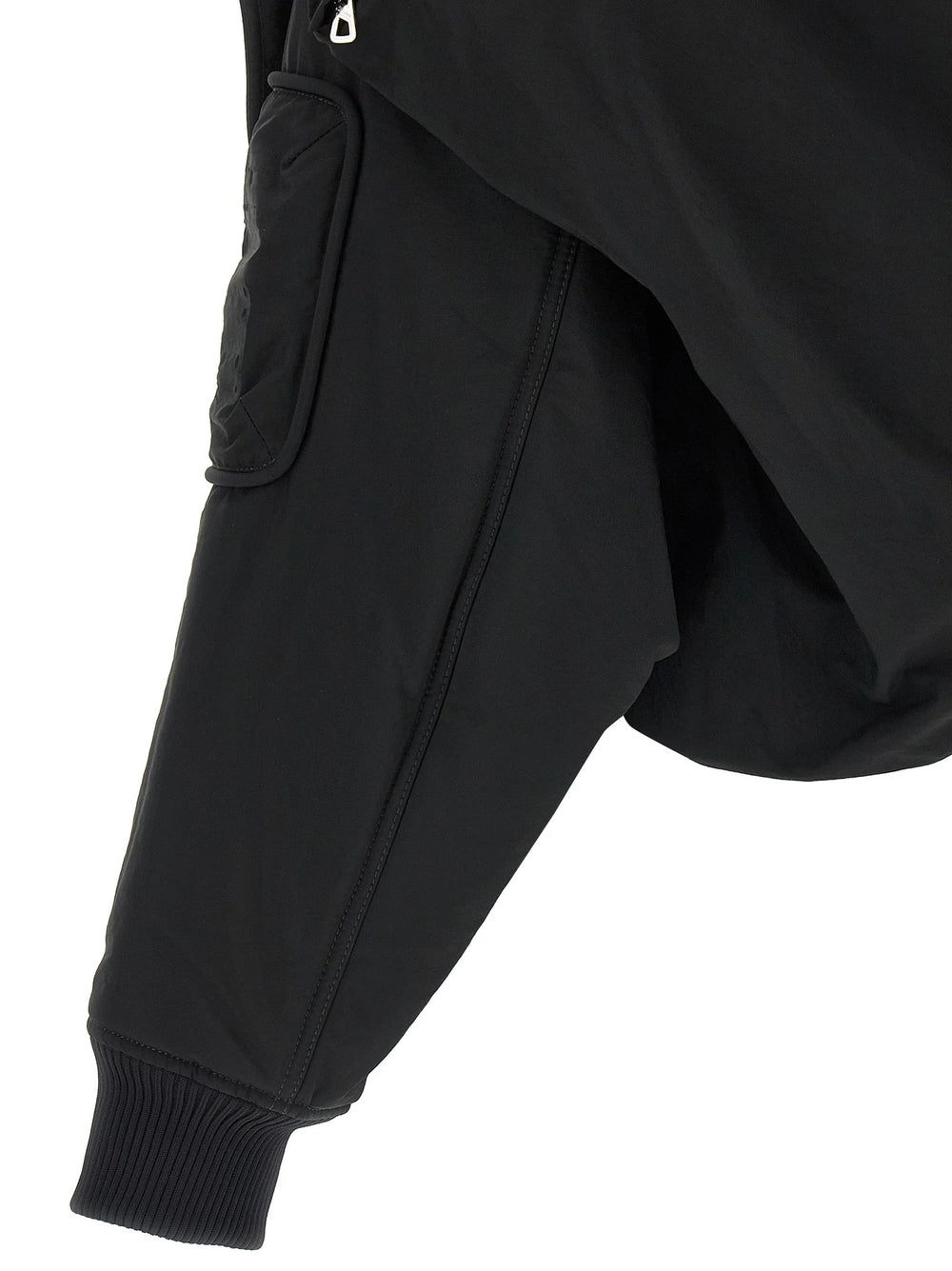 Jean Paul Gaultier Black Polyethylene Bomber - XS