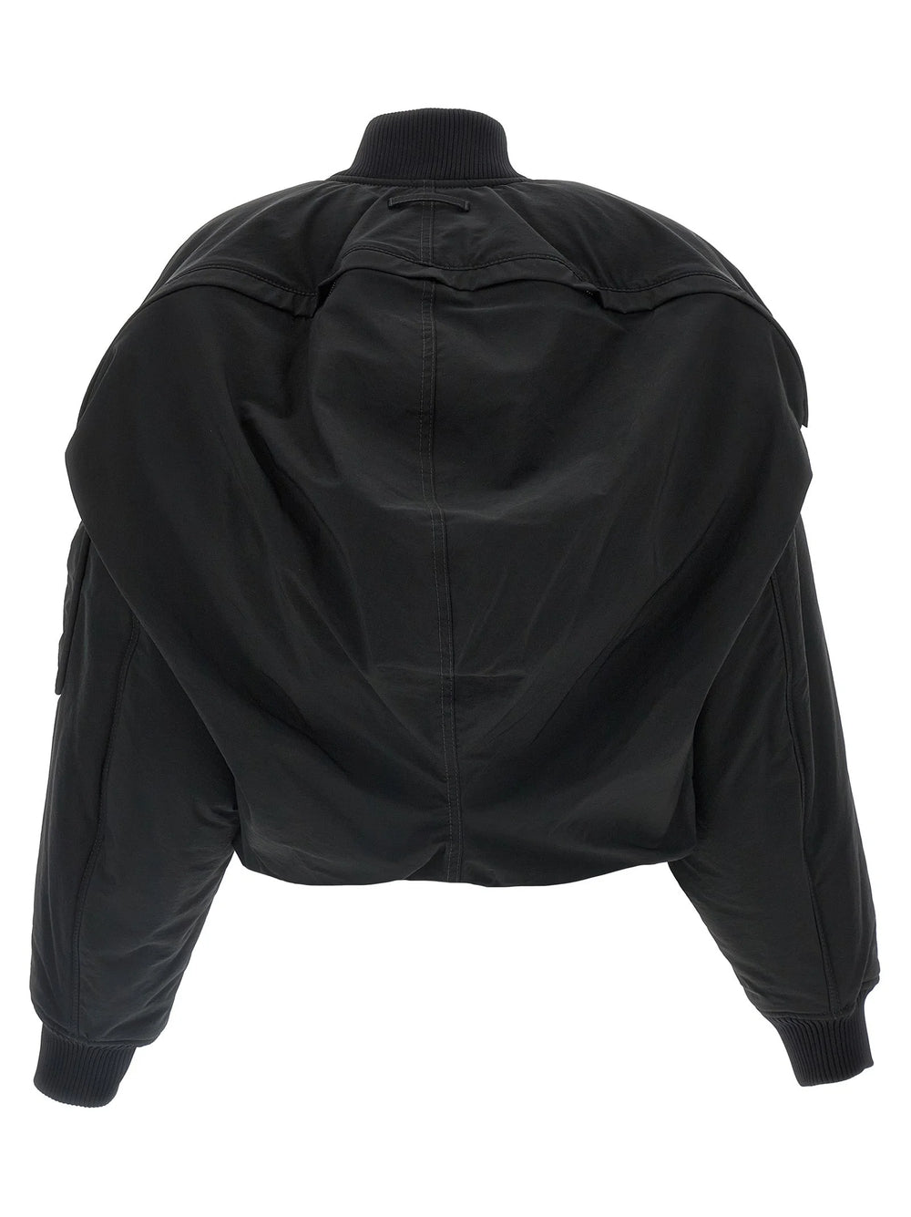 Jean Paul Gaultier Black Polyethylene Bomber - XS