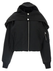 Jean Paul Gaultier Black Polyethylene Bomber - XS
