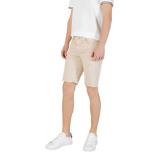 Jeckerson Beige Cotton Bermuda