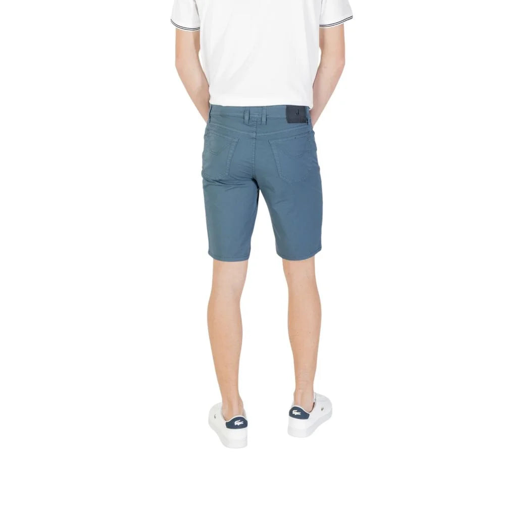 Jeckerson Blue Cotton Bermuda