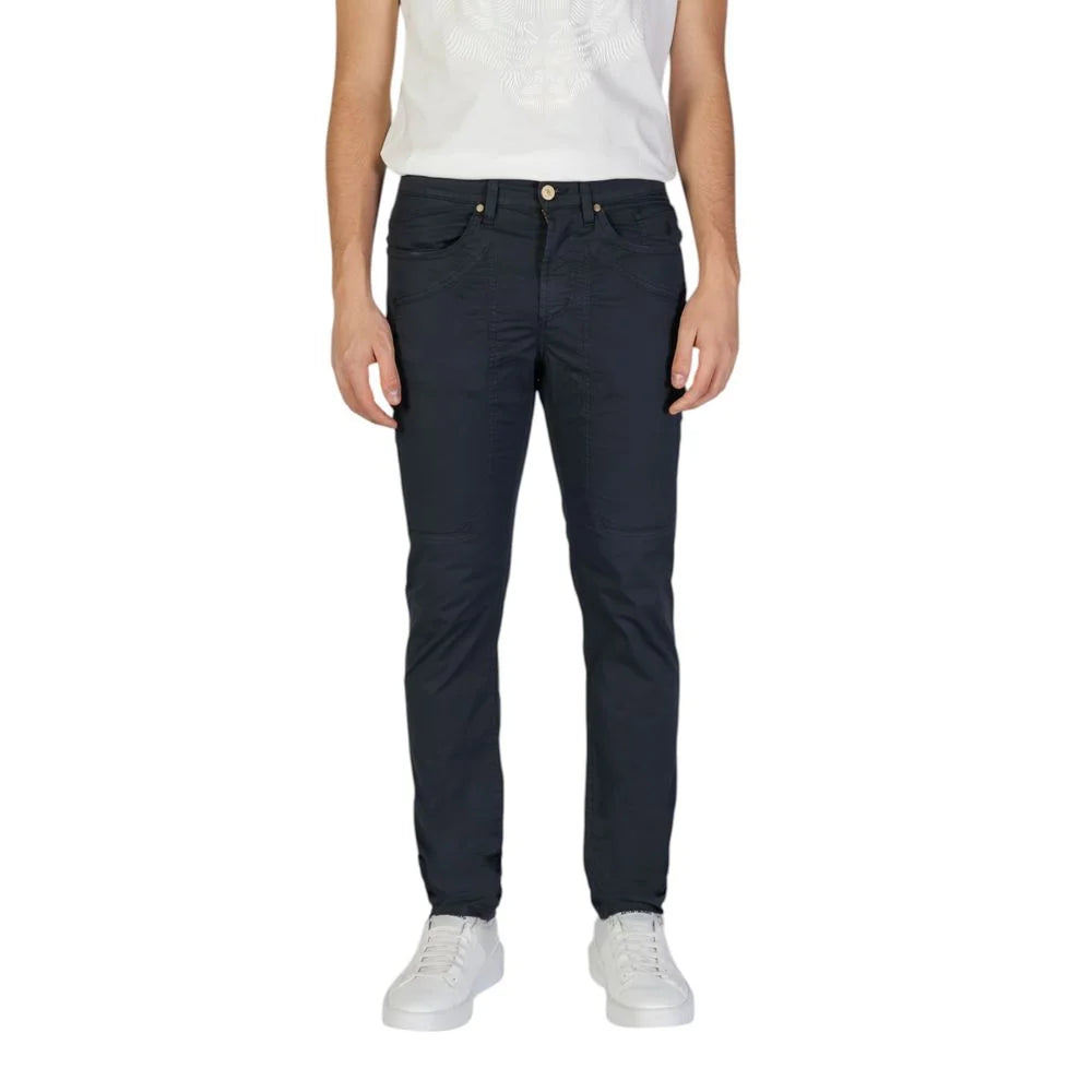 Jeckerson Blue Cotton Skinny Pants - W30