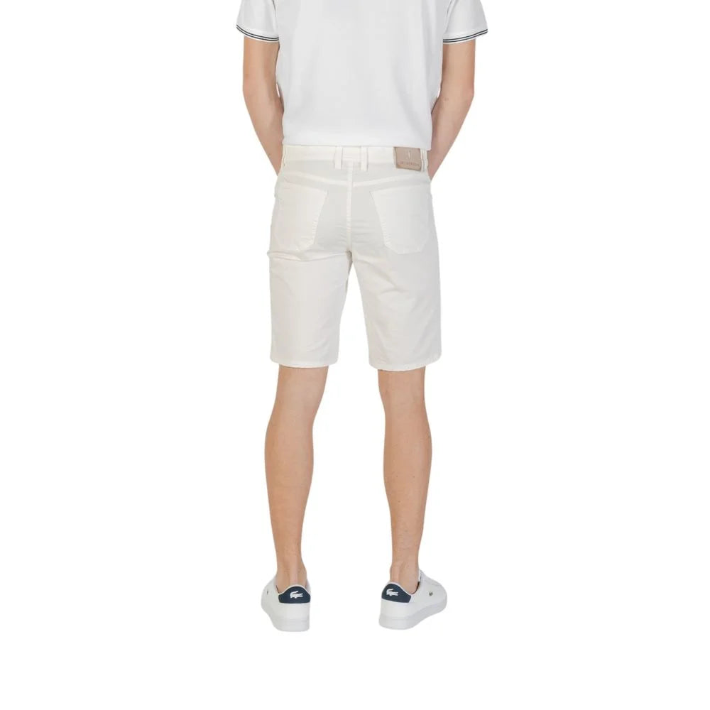Jeckerson White Cotton Bermuda