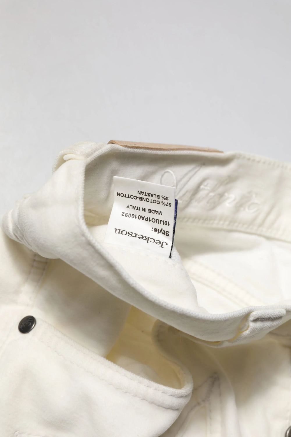 Jeckerson White Cotton Stretch Straight Fit Men Denim Jeans - W30 - Jeans