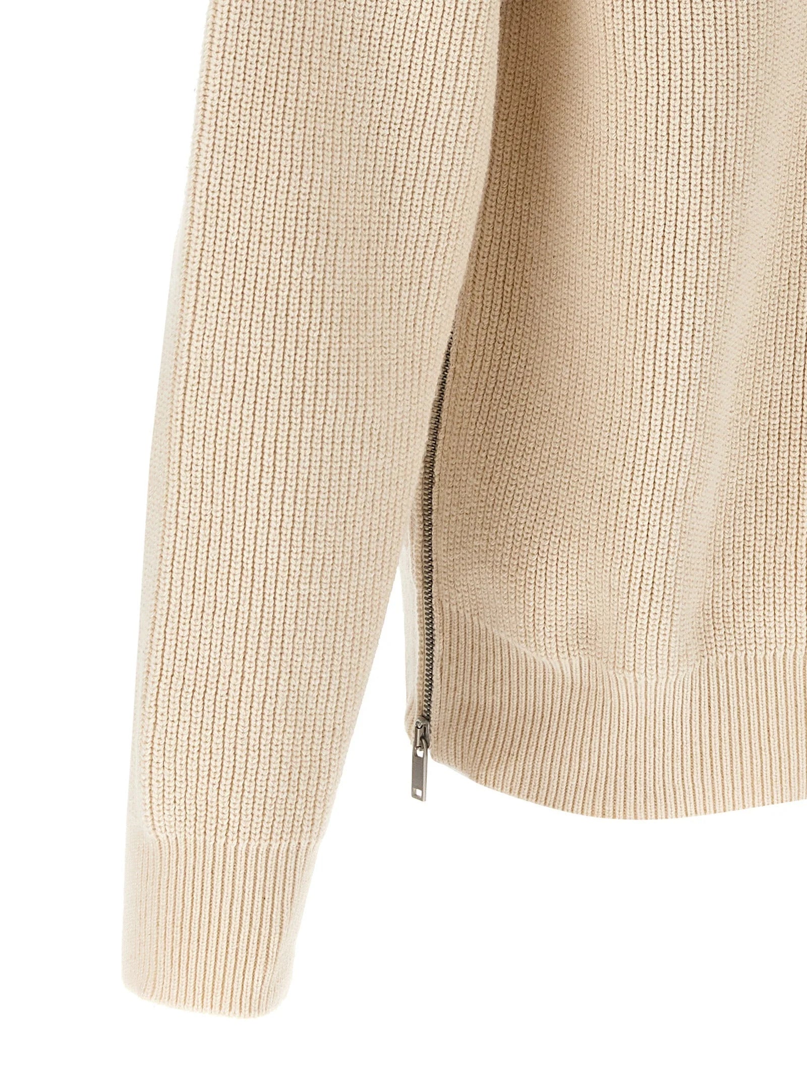 Jil Sander Beige Cotton Cardigan - 48 | M