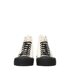 Jil Sander Beige Fabric High Tops