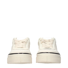 Jil Sander Beige Fabric Platform Sneakers