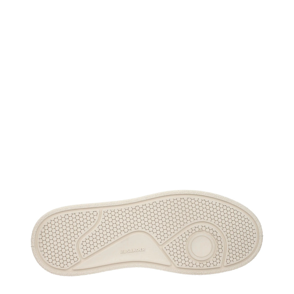 Jil Sander Beige Fabric Platform Sneakers