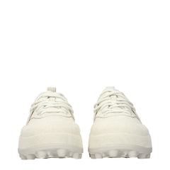 Jil Sander Beige Leather Chunky Sneakers