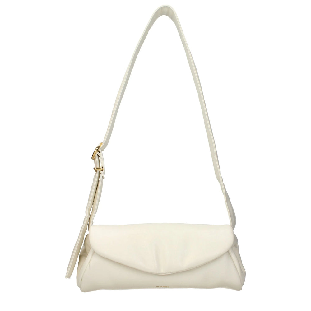 Jil Sander Beige Leather Crossbody Bag