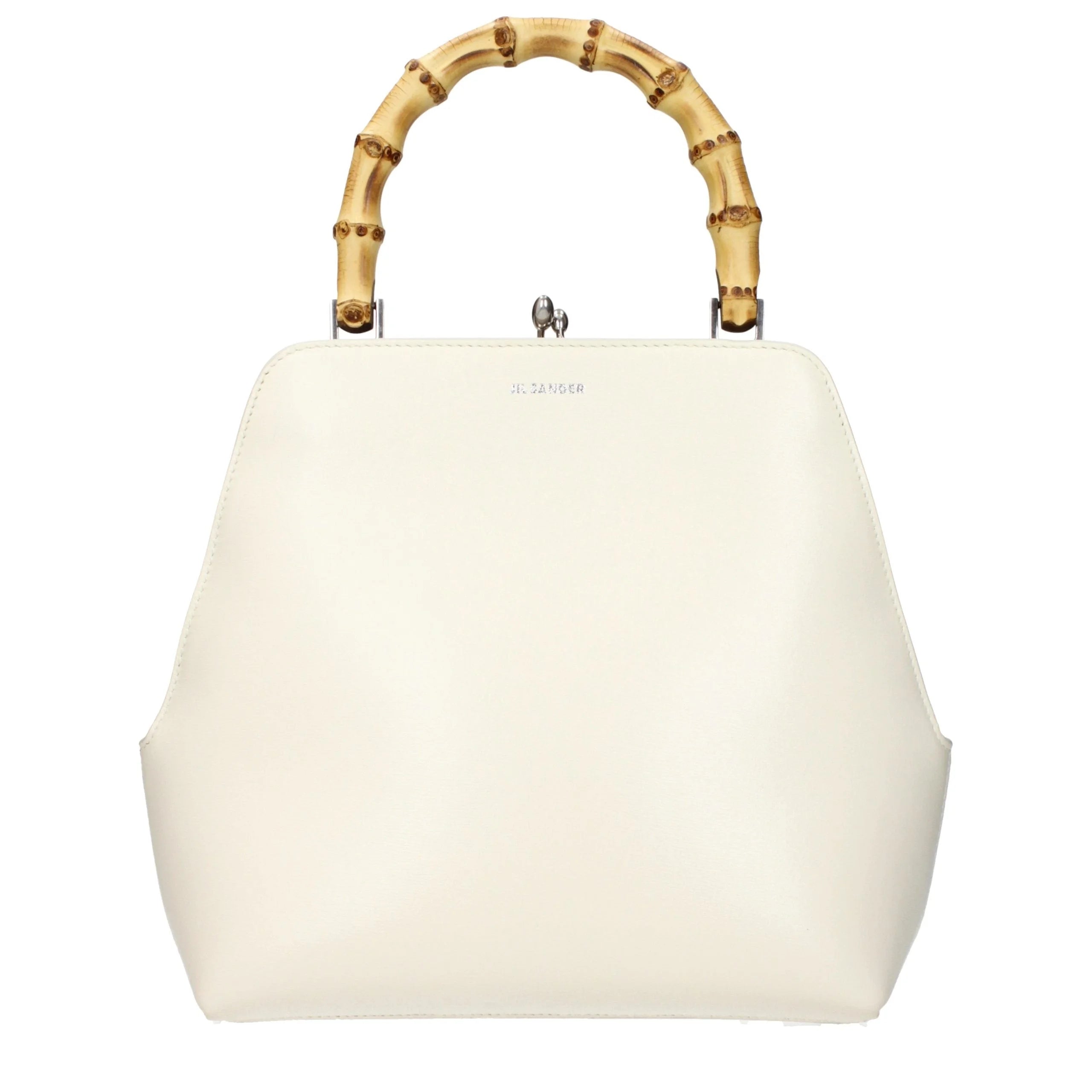 Jil Sander Beige Leer Handtas