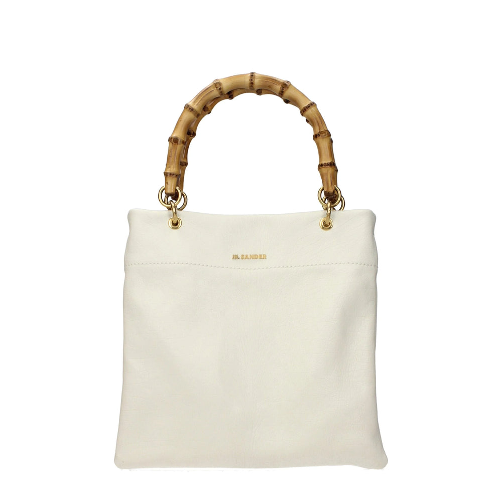 Jil Sander Beige Leather Handbag
