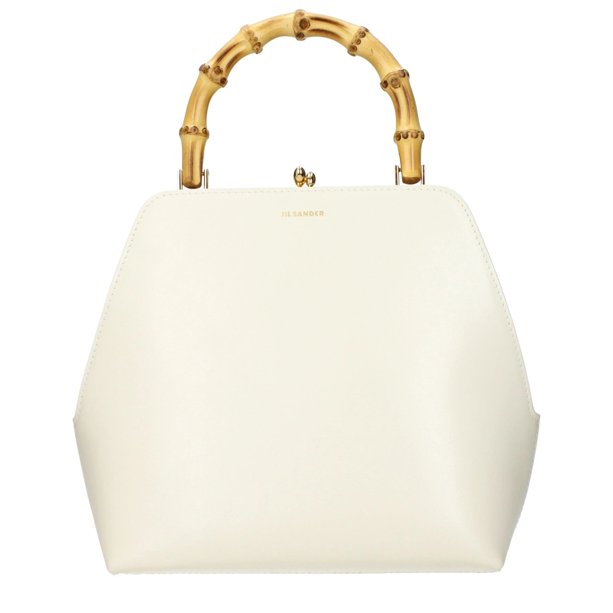 Jil Sander Beige Leather Handbag