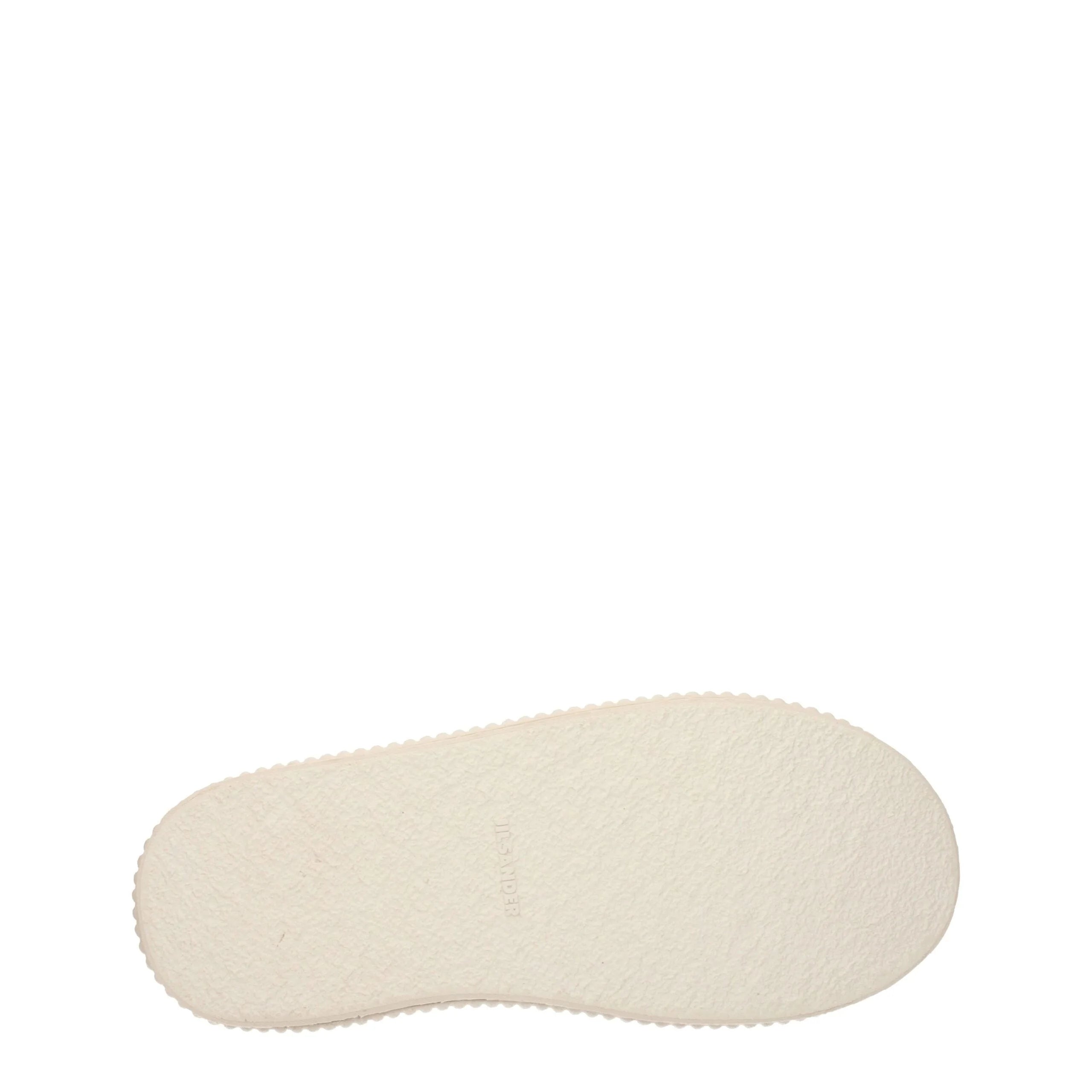 Jil Sander Beige Leather Platform Sneakers