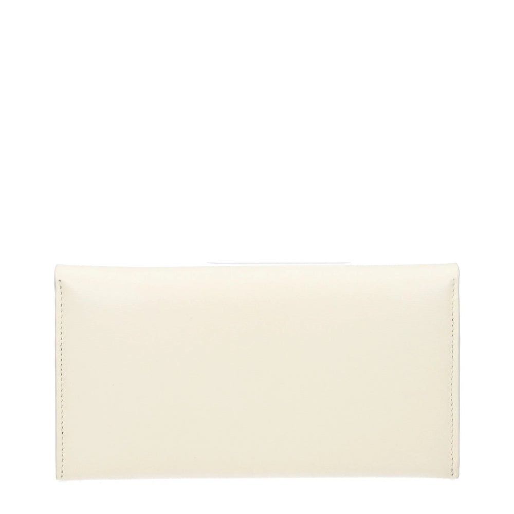 Jil Sander Beige Leather Wallet