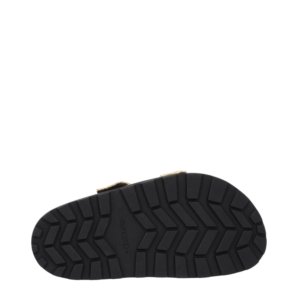 Jil Sander Beige Raffia-Slipper