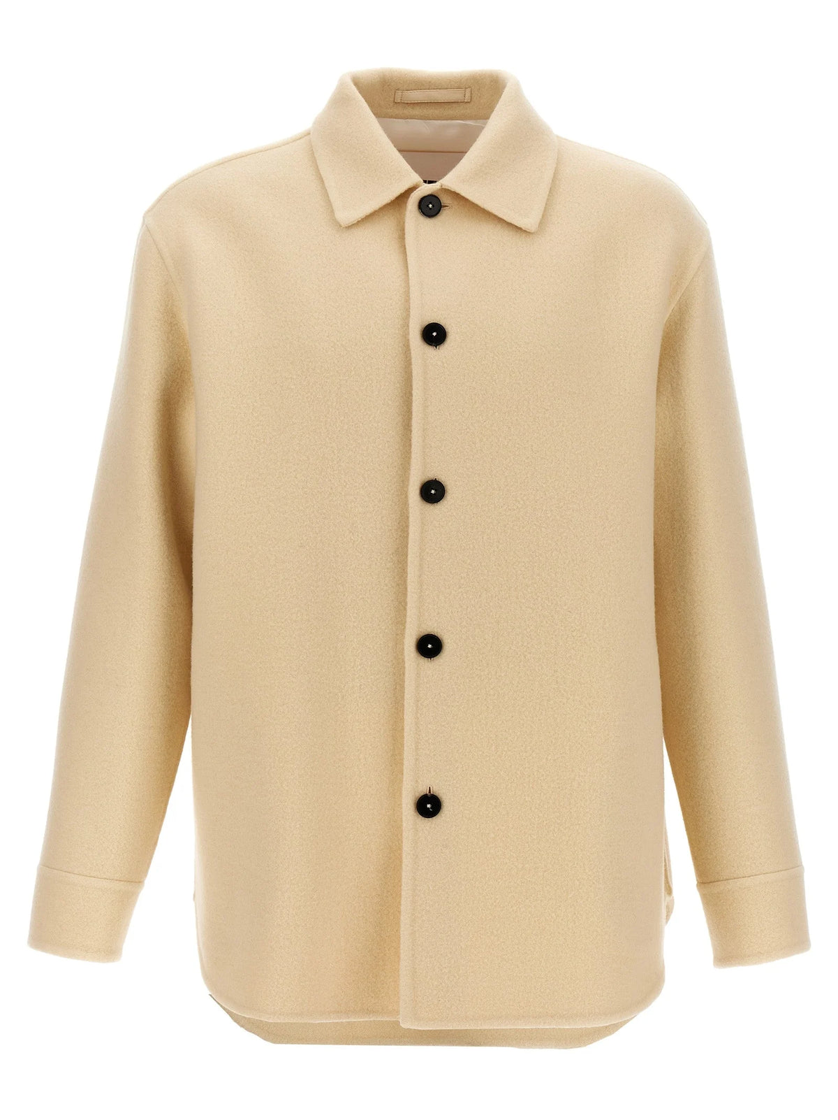 Jil Sander Beige Virgin Wool Coat - IT50 | L