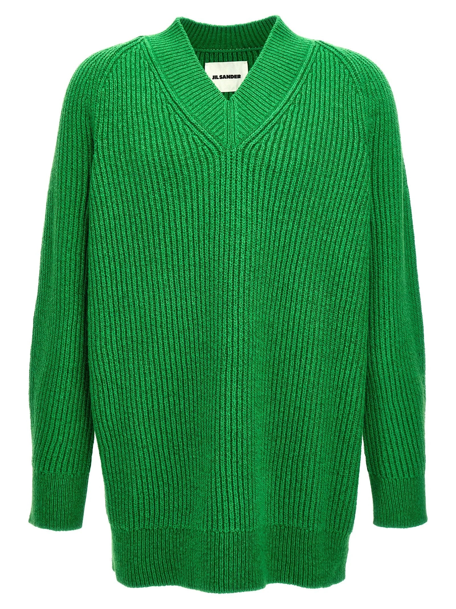 Jil Sander Bicolor Cotton Cardigan