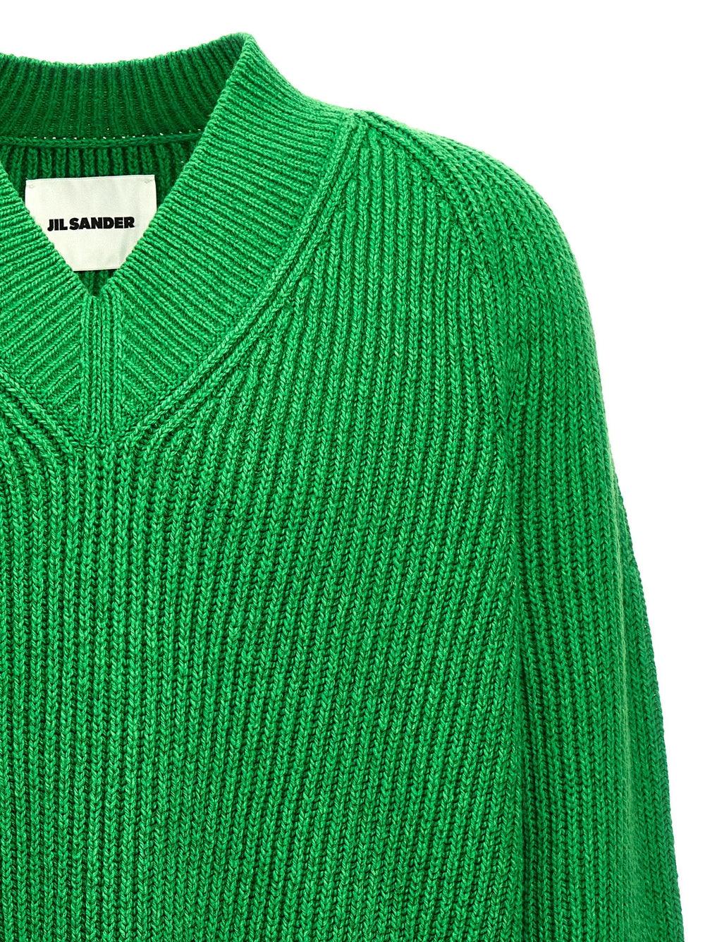 Jil Sander Bicolor Cotton Cardigan