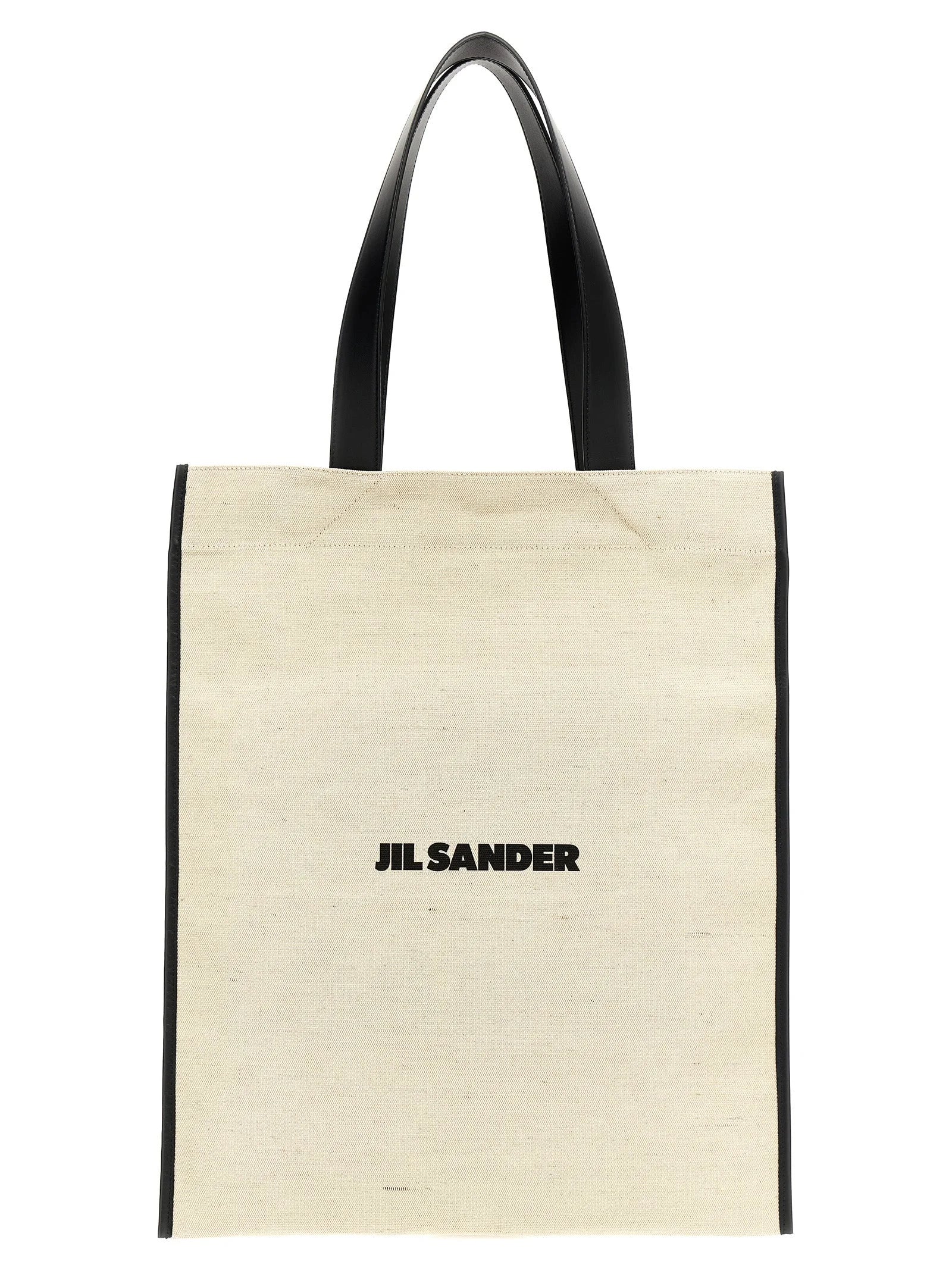 Jil Sander Bicolor Cotton Tote Bag