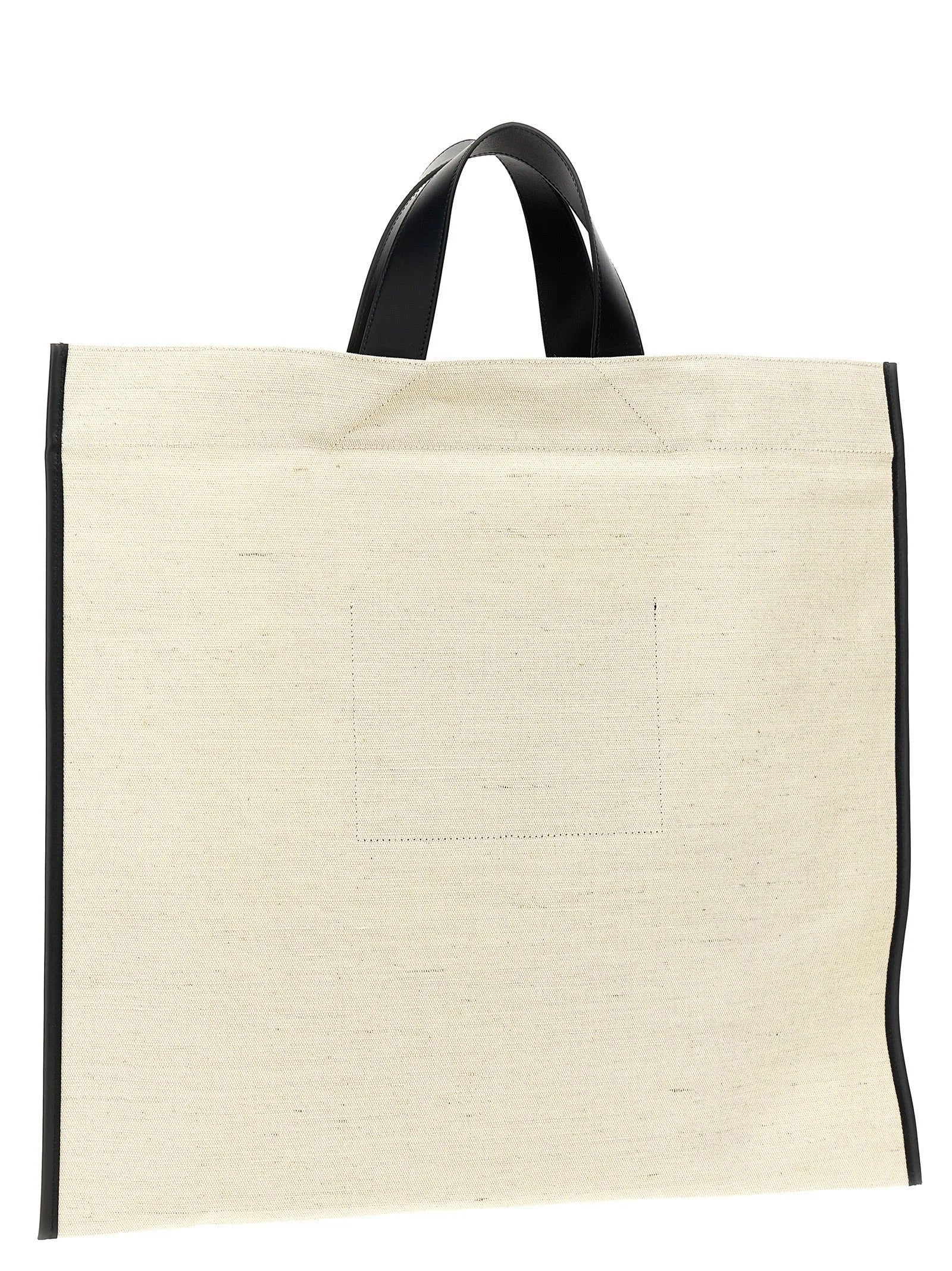 Jil Sander Bicolor Jute Tote Bag