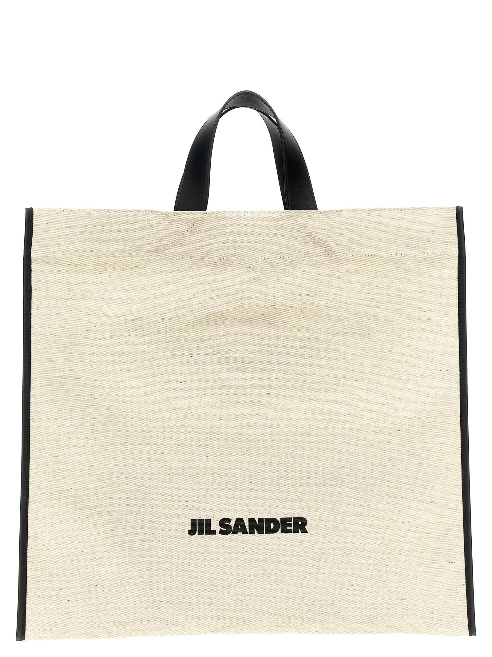 Jil Sander Bicolor Jute Tote Bag