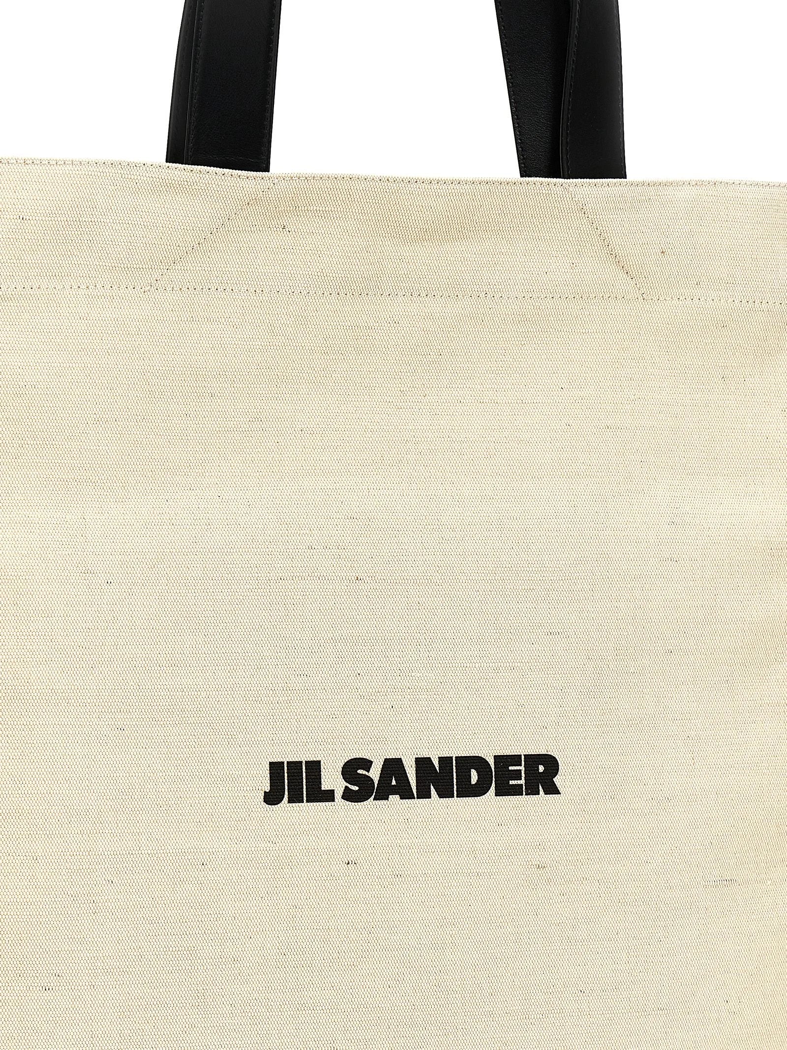 Jil Sander Bicolor Jute Tote Bag