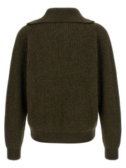 Jil Sander Bicolor Wool Cardigan