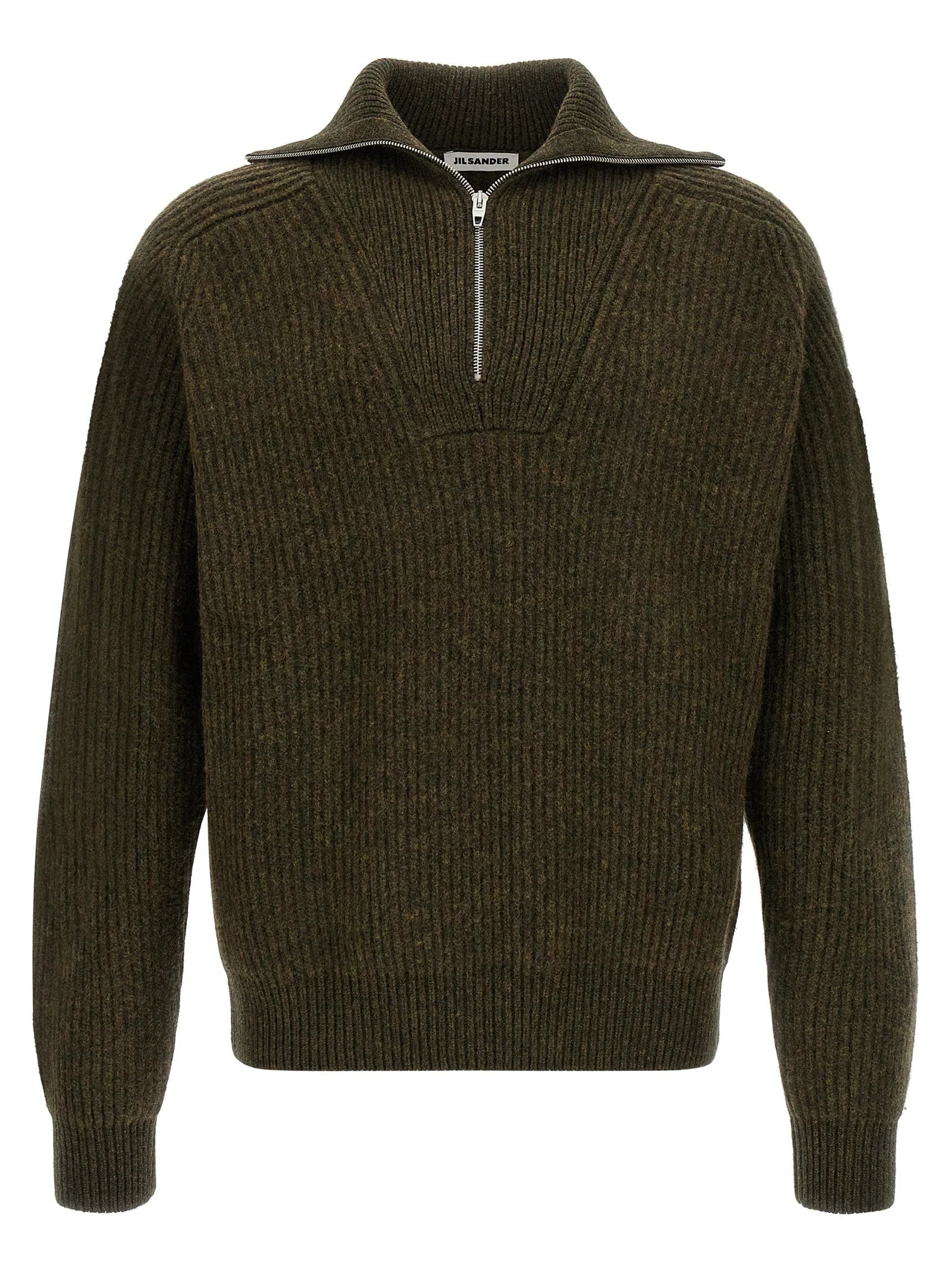 Jil Sander Bicolor Wool Cardigan