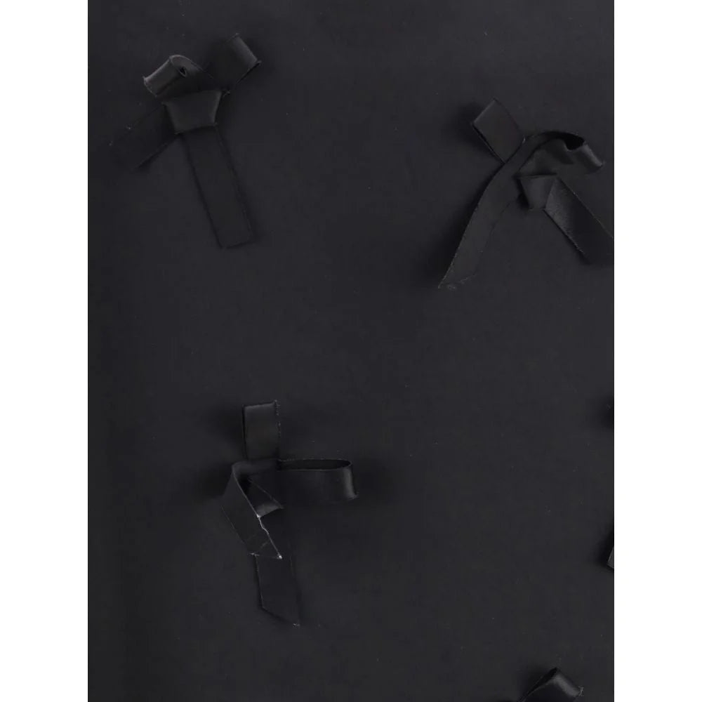 Jil Sander Black Acetate Midi Skirt - IT36 | XS