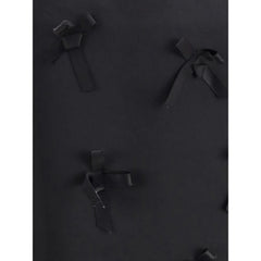 Jil Sander Black Acetate Midi Skirt - IT36 | XS